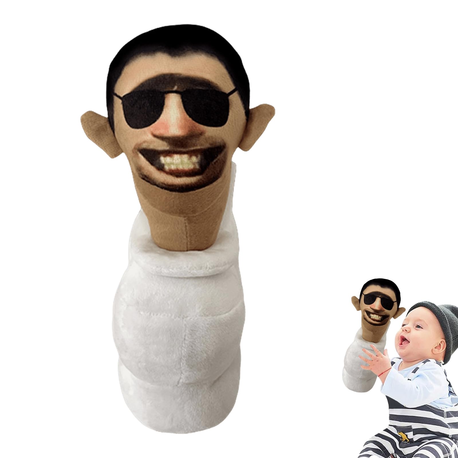 Skibidi Toilet Plush Toys,Stuffed Skibidi-Toilet Plush Figure,Cameraman,Titan Speakerman, Woofer Man Plush Toys, Funny Game Cartoon Stuffed Animals Plush Doll for Game Fans Girls Boys Birthday Gifts