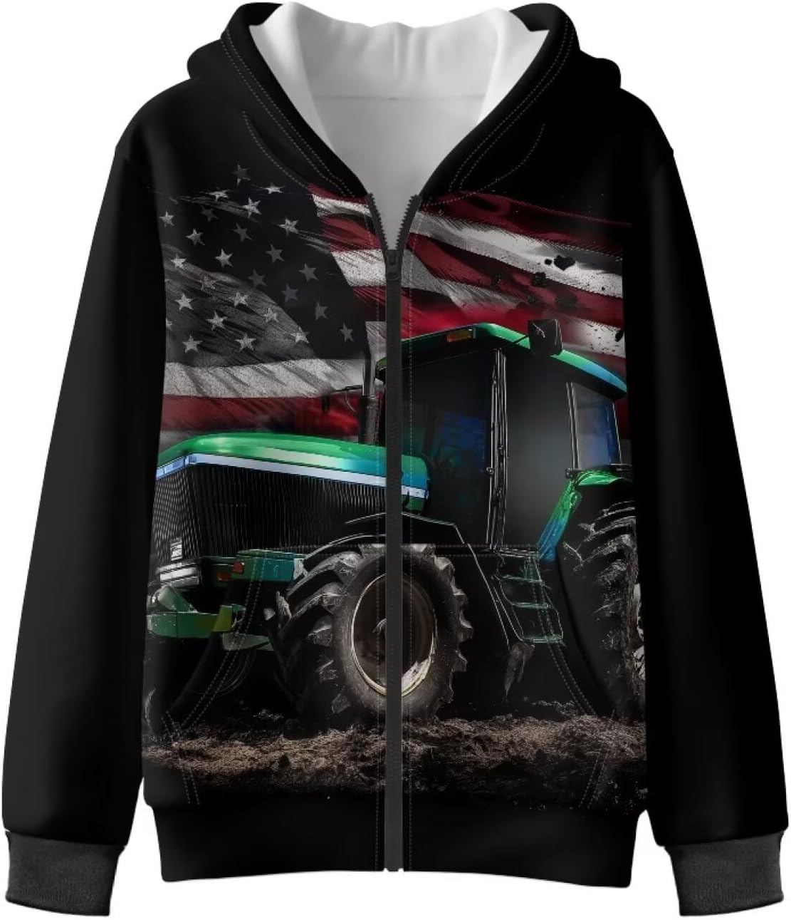 Renewold Zip Up Hooded Sweatshirt Boys Girls Fleece Jacket Hoodie Kids Teens Winter Spring Fall Coats with Pockets