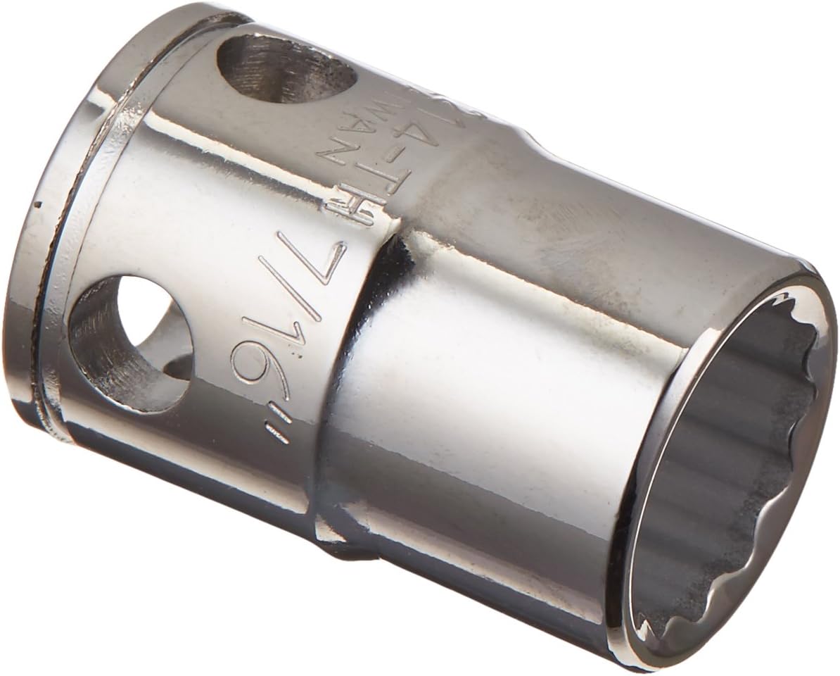 Williams 31214-TH 12-Point Tools at Height 3/8 Drive Standard Socket, 7/16"