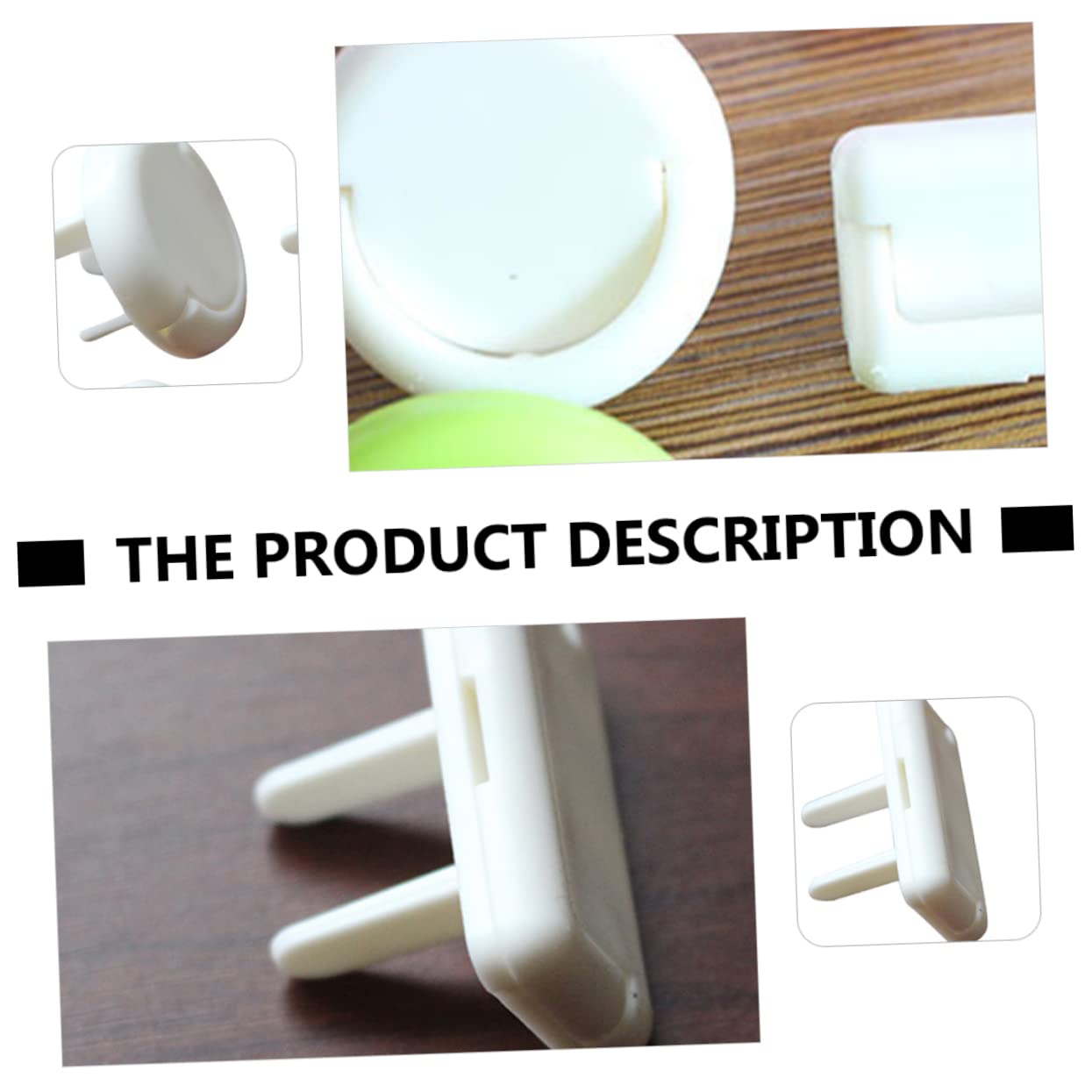 KOMBIUDA Lot de 60 Cache-prises de Sécurité pour Bébés, Capuchons Abs Blancs, Protection Anti-chocs pour Prises Électriques la Maison