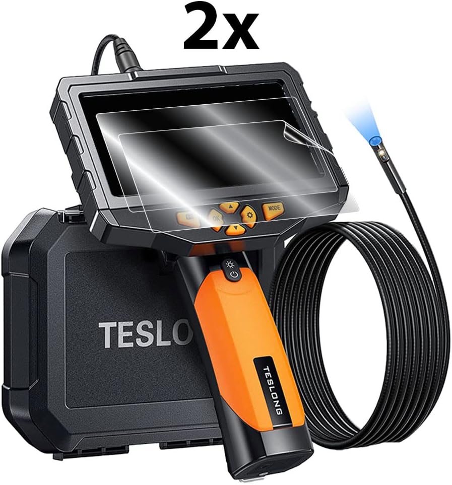 IPG For Teslong NTS300 Dual Lens Borescope Inspection Camera Screen Protector (2 Units) Hydrogel Invisible Screen Guard - HD Quality/Self-Healing/Bubble -Free for NTS300 image 2