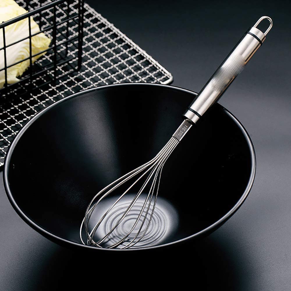 Batidora de Mano, batidor de Huevos de Acero Inoxidable 304 - Crema Batida Manual, batidor de Huevos batido, Mantequilla de Clara de Huevo, horneado pequeño para el hogar