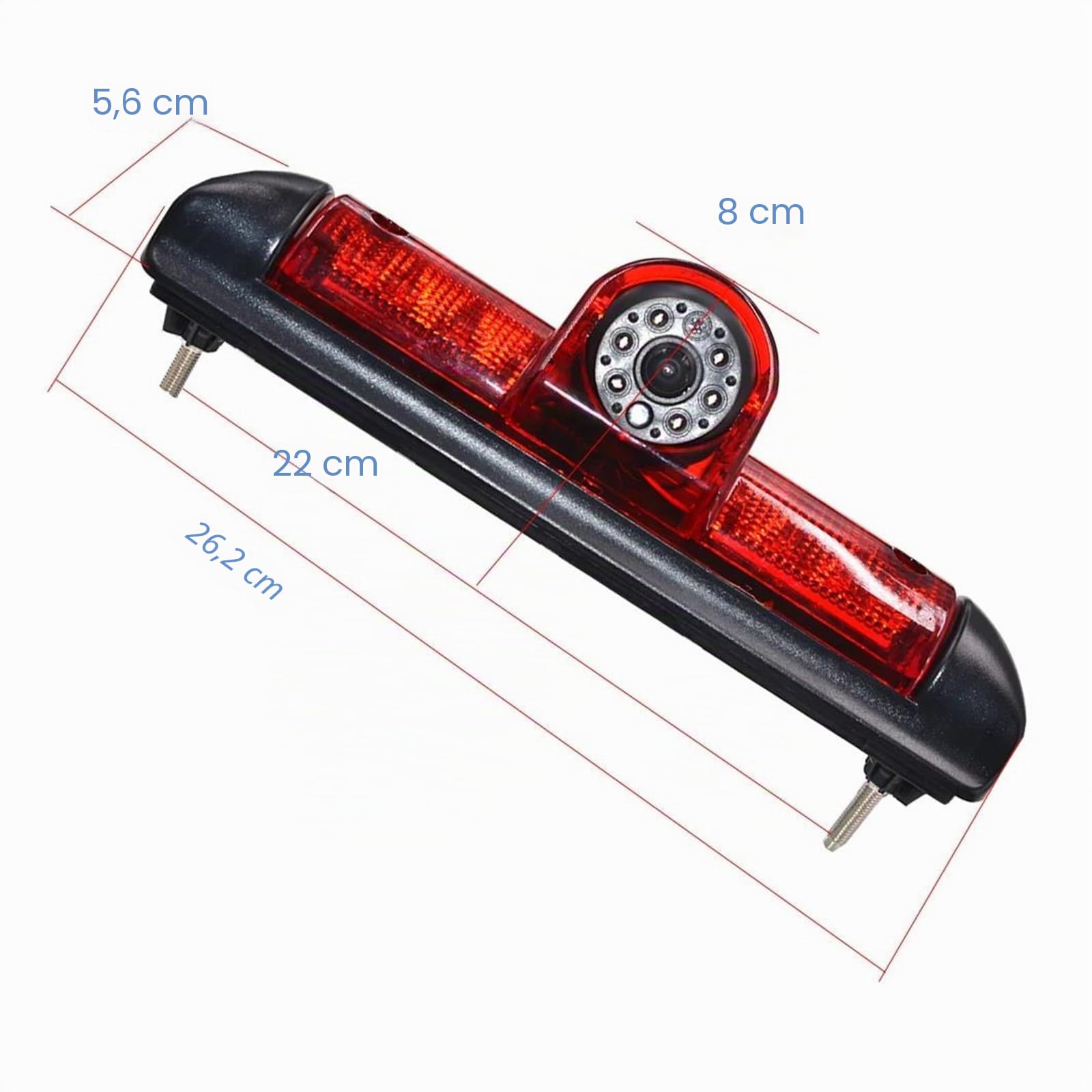 Telecamera Posteriore Parcheggio CCD Auto 3a Luce Freno Videocamera Vista Posteriore Impermeabile Visione Notturna Retromarcia Per Fiat Per Ducato 2006-2015 Retrocamera Auto