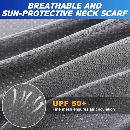 Image of Geyoga 3Pcs UV Sun Protection Neck Drape | Adjustable Neck Shade, Mesh Neck Sun Protection, Breathable Sun Protector, Hat Drape for Fishing, Hiking and Outdoor Work