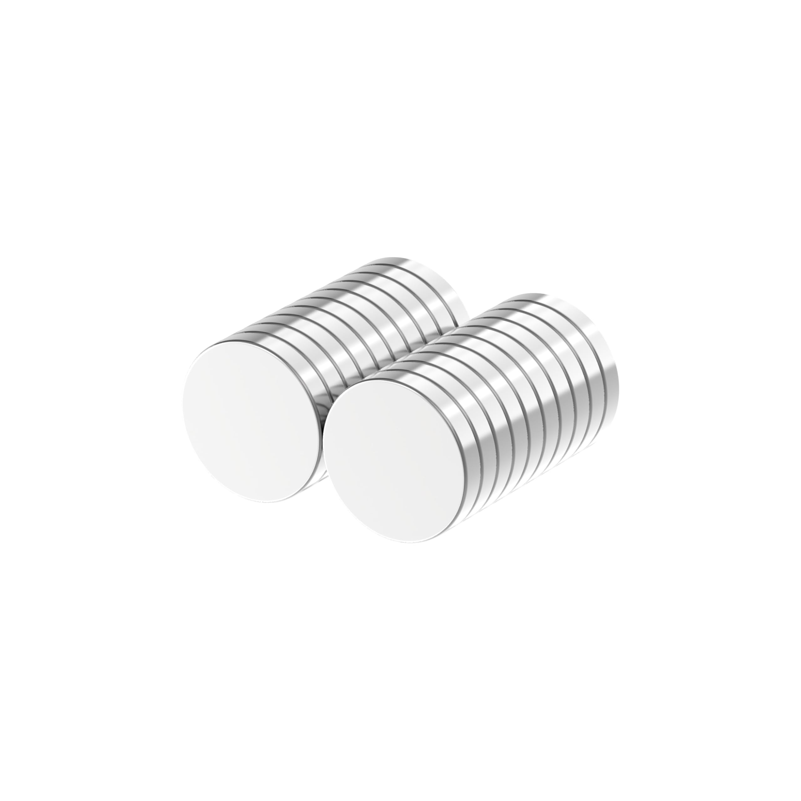 N52-18x3mm - 20 Pack, Very Powerful Rare Earth Magnets, Silver Super Strong Neodymium Disc Magnets for Fridge, DIY, Building, Scientific, Craft, Office,Heavy Duty Round Mighty Magnet