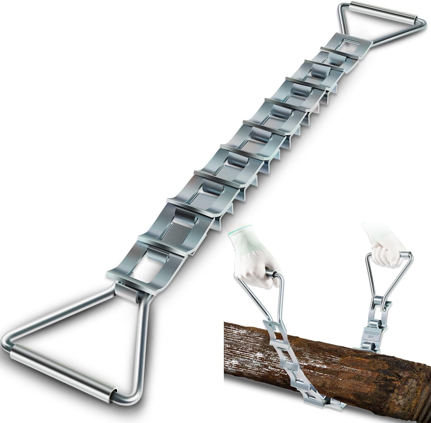 Steel Pipe Descaler For 3"-12" Pipes, Heavy Duty 33" Zinc-Plated Steel Pipe Descaling Tool, Easily Remove Scale, Dirt, Rust And Mineral Buildup From Pipes and Tubes