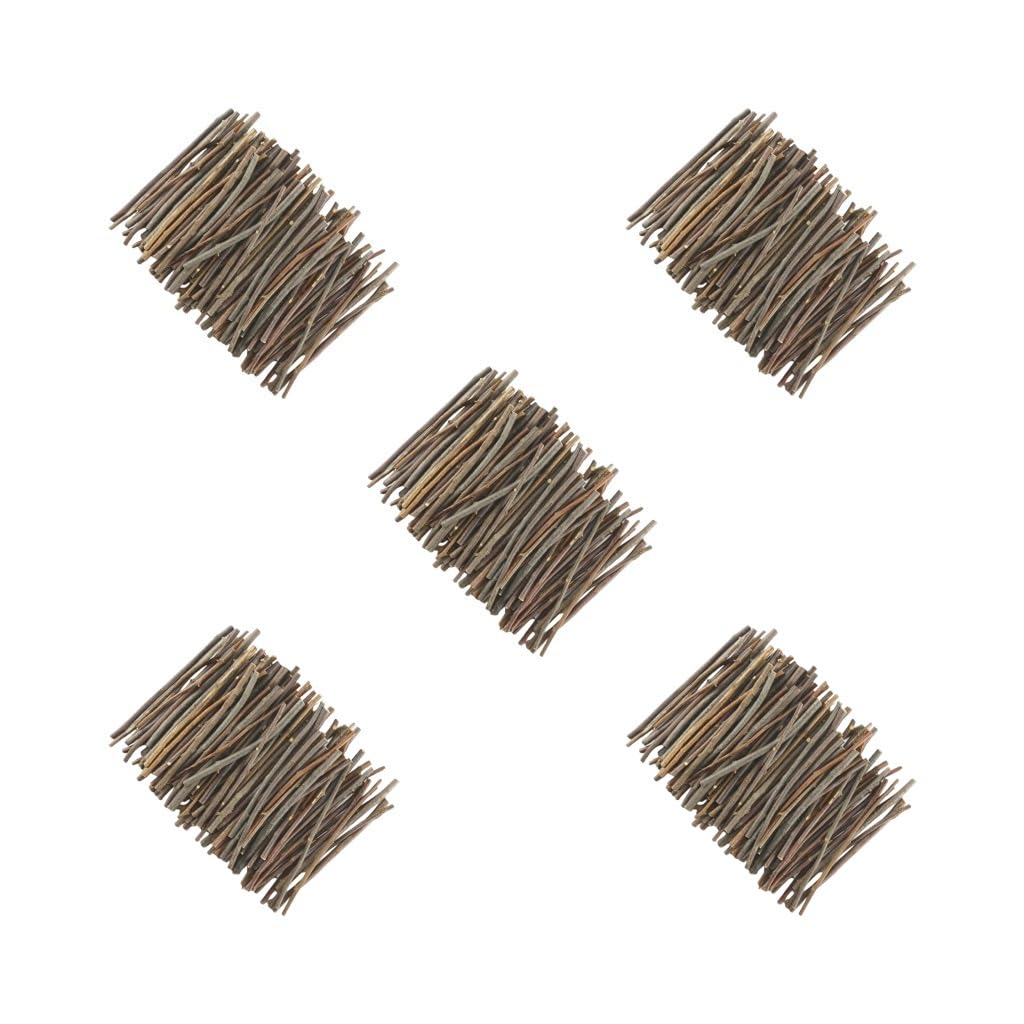 5er-Set tragbare Zahnungsholzstäbe für Nager, Tier-Beißring, Holzstab, sortiertes Set, Zahnschleifwerkzeug, Heimdekoration, Haustierbedarf, 60 Stück