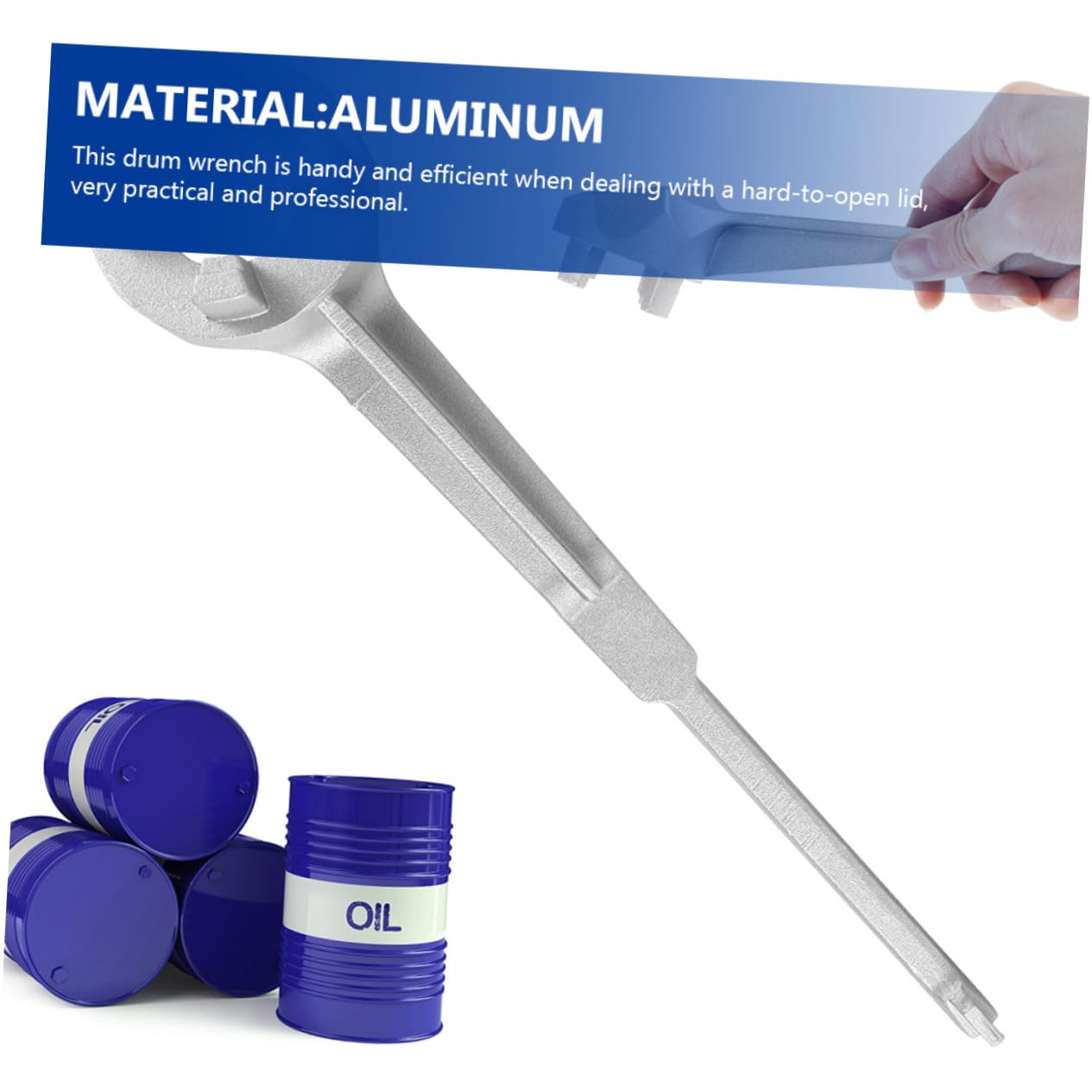 Veemoon Aluminium Fassöffner für 15 und 30 Gallonen Fässer Leichter und Bruchsicherer Drehverschlussöffner zum Einfachen Entfernen von Fassdeckeln