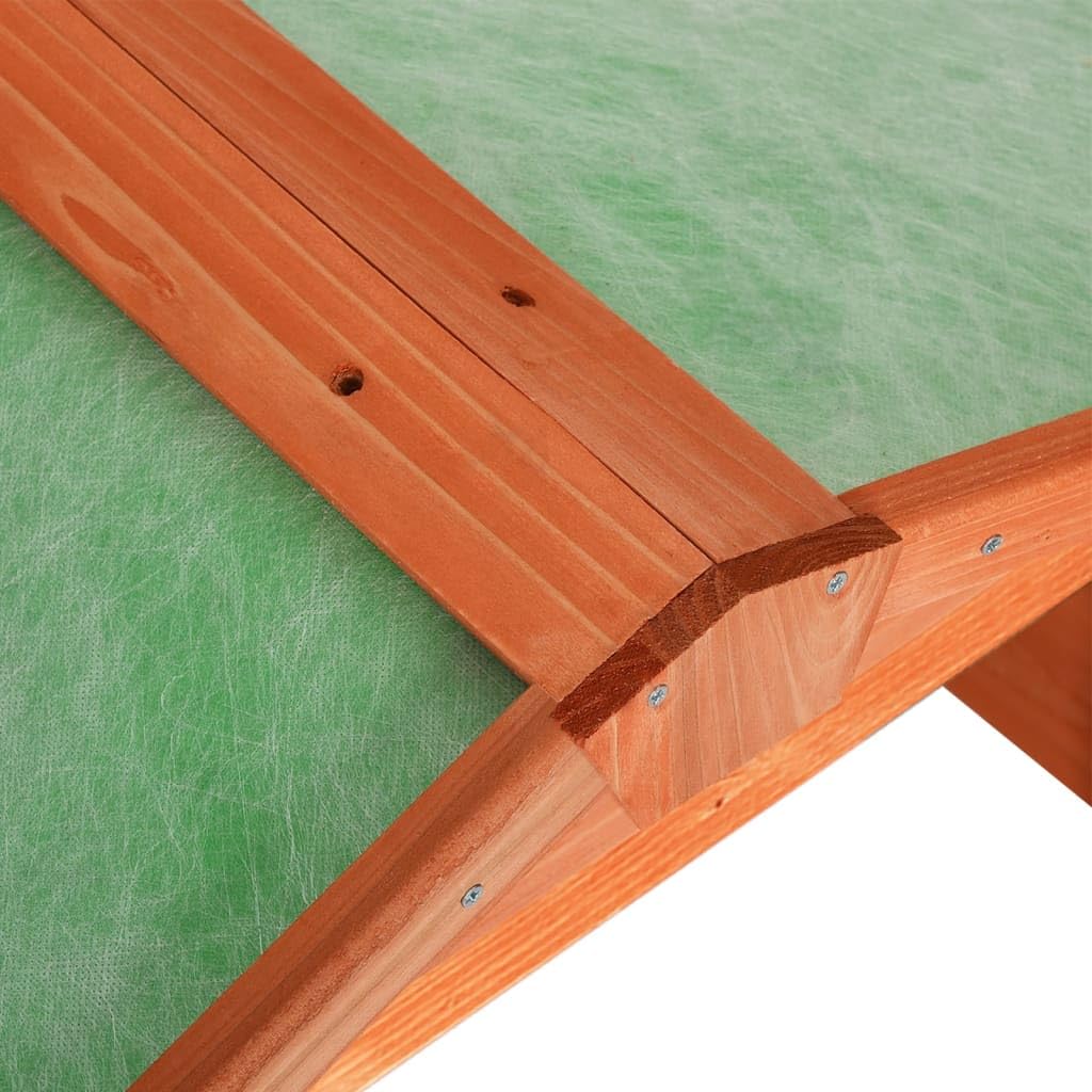 Robot cortacésped garaje de madera maciza de abeto 72 x 87 x 50 cm, cubierta impermeable y funda protectora para robot cortacésped, transpirable, impermeable, protege contra la lluvia, la