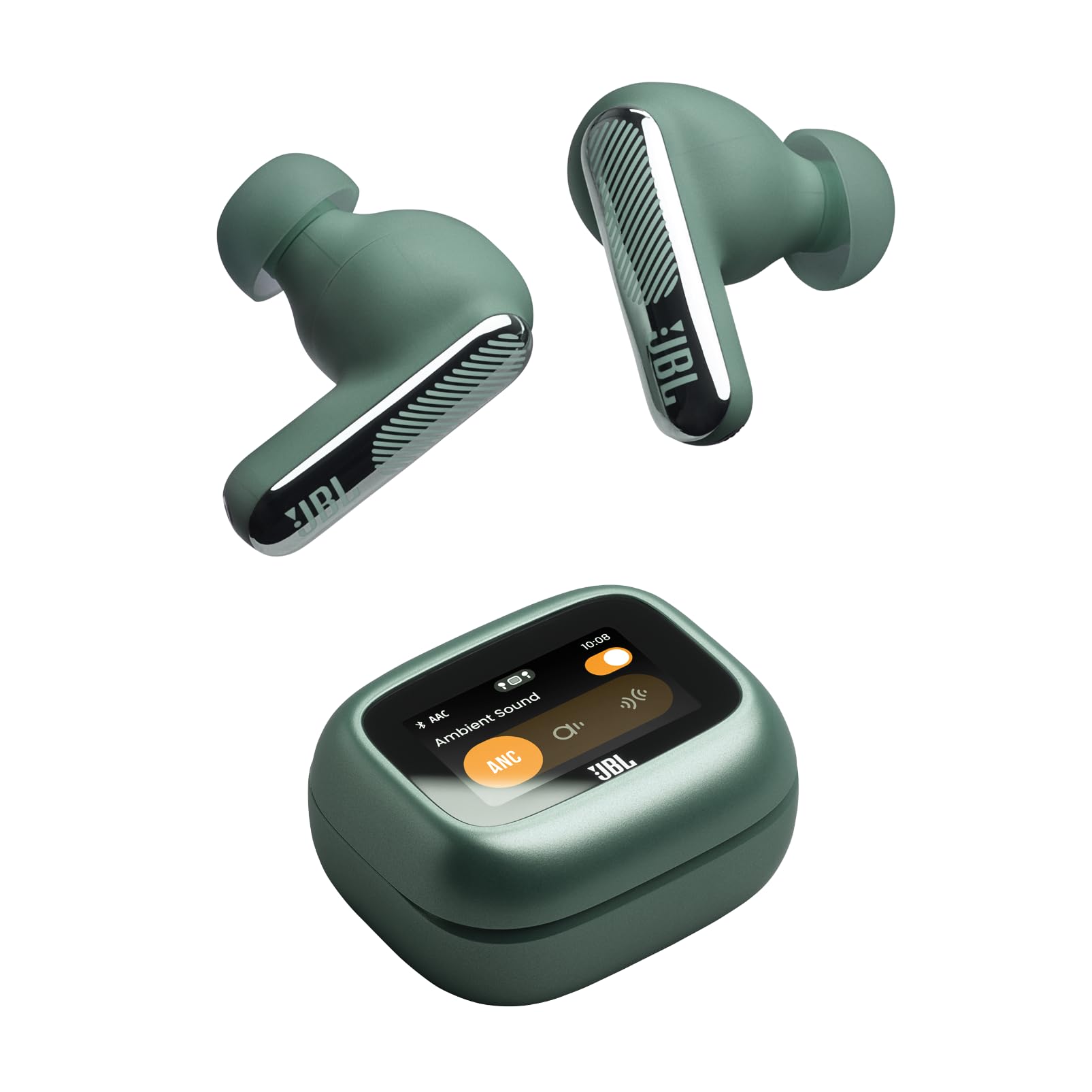 JBL Live Beam 4, Kabellose Noise-Cancelling-Ohrhörer, Grün | Hi-Res Audio, Smart Charging Case, Bluetooth 6.0, 40 Stunden Akkulaufzeit, IP55 Wasserdicht, JBL Signature‑ und Spatial Sound