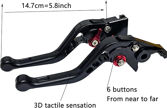 for Trident 660 2022 2023 2024 Brake Clutch Levers 3D Handle Black