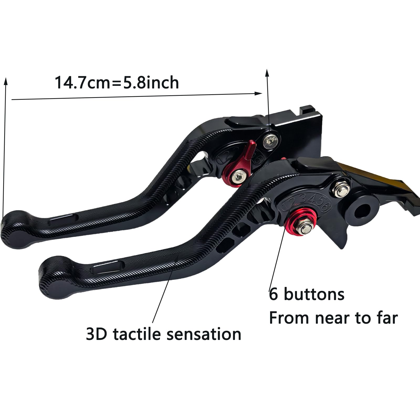 Coppia di leve freno e frizione corte nere per CBR600 CBR1000 CBR 600 600RR 2008-2022, CB1000R CB 1000 RR 1000RR 2018-2021