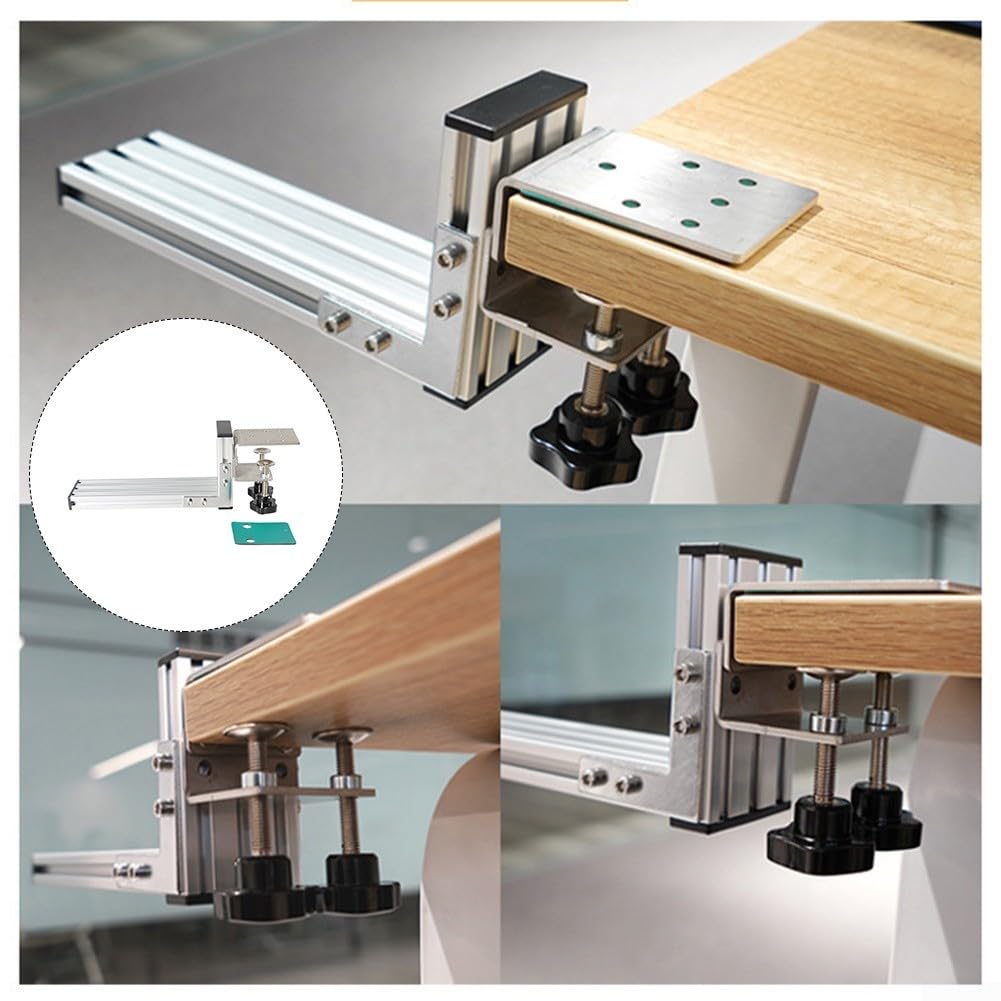 Soporte de montaje ajustable en forma de L para Logitech para G29 G27 G25 para G920 y para simuladores de carreras Thrustmaster T300RS T-GT