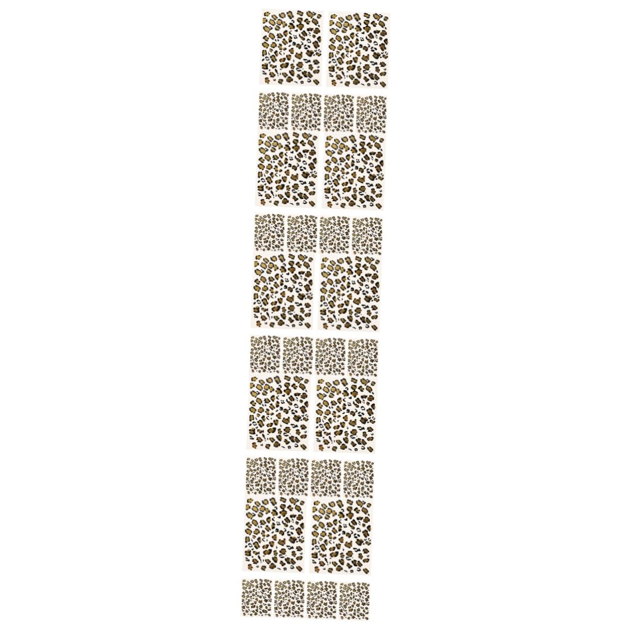 Healeved 30hojas Pegatinas De Transferencia Decorativa Diseño De Leopardo y Efecto Metalizado Tatuajes Temporales Realistas y Fácil Aplicación Para Cuerpo Para Fiestas y Disfraces