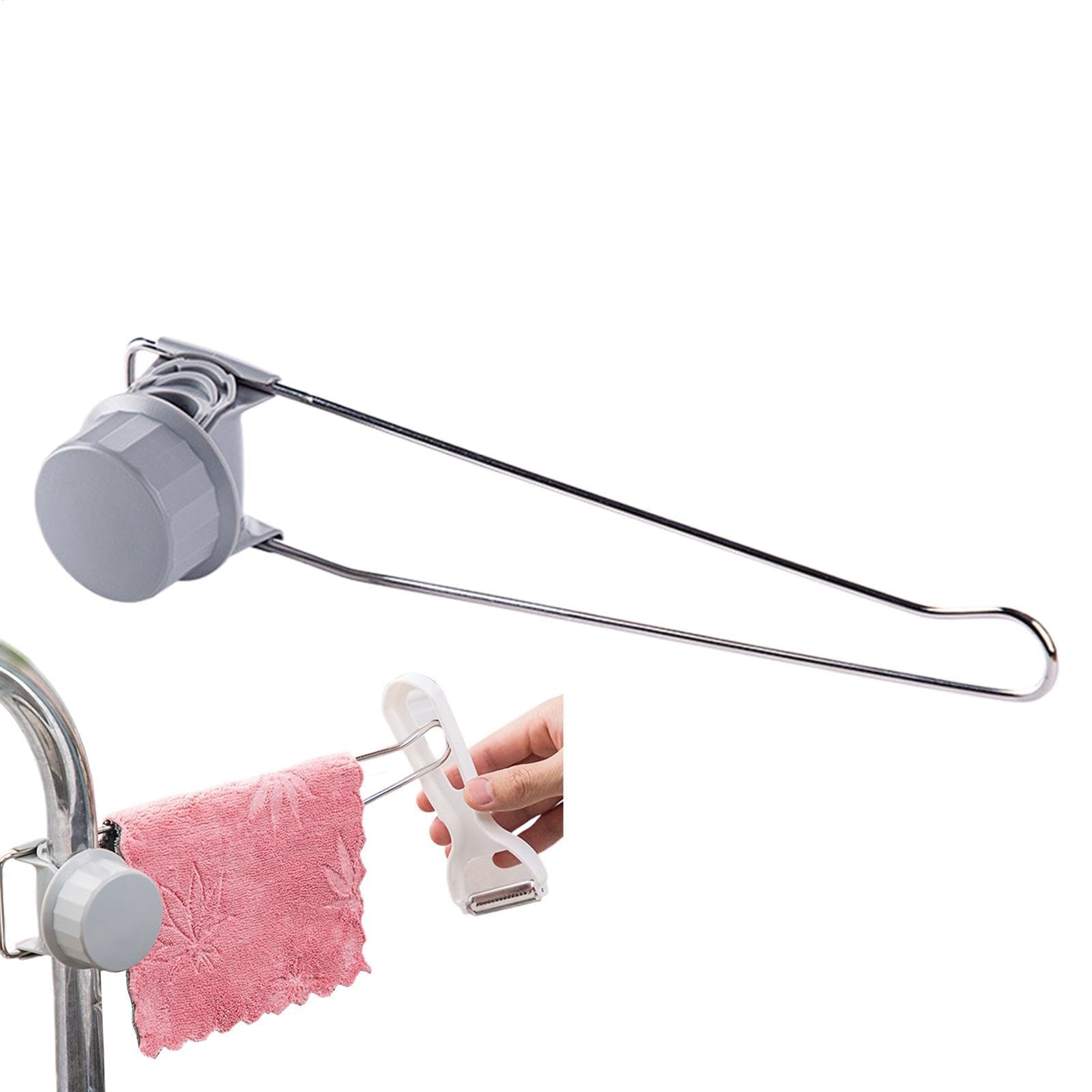 LMYSXAOZ Sink Towel Rack | Multipurpose Rail Holder,Versatile Rag Hanger, Kitchen Dishcloths for Families, Friends