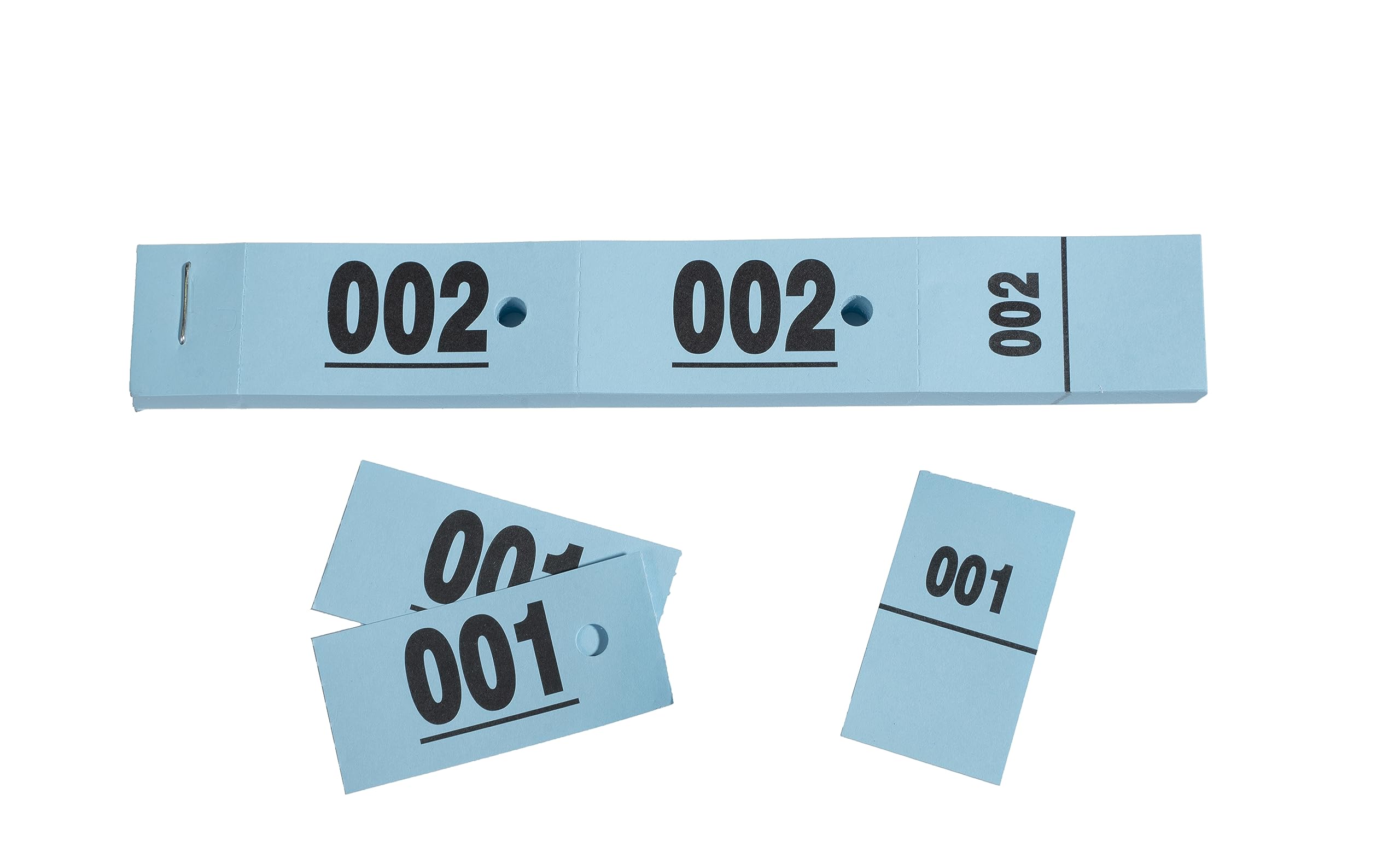 Carnet de 50 tickets vestiaire bleus - Lot de 20