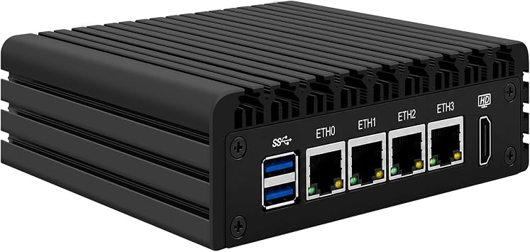 PC Pentium N3700 4   2.5GbE i226-V LAN OPNsense DDR3L 8GB RAM 256GB SSD 2 HD DP 4  USB 3.0 AES-NI