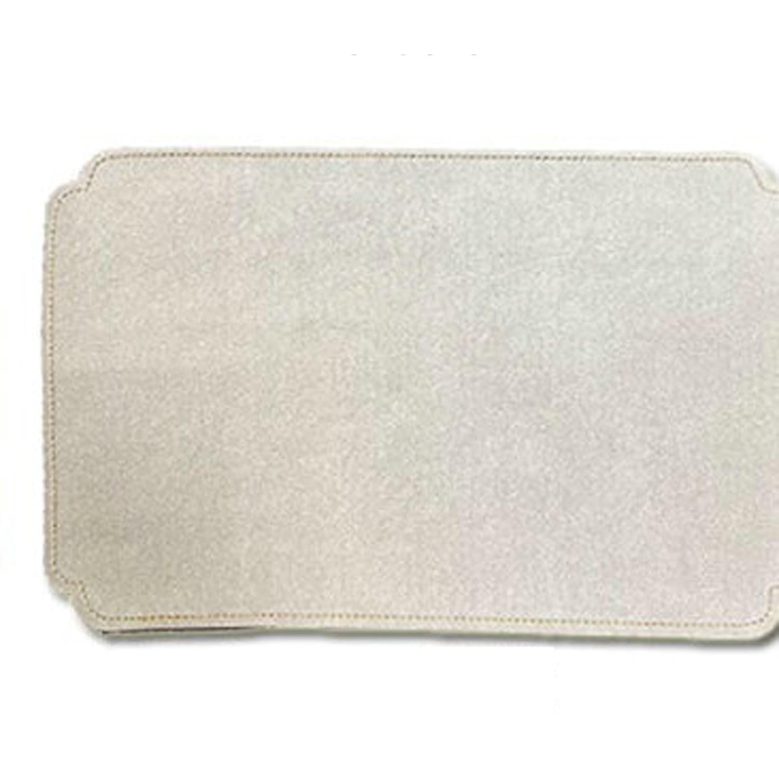 Set de table simili cuir lavable beige lot de 10 grand format 30x45 pour cuisine et salle à manger