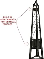 Vista 2 de Kit de arco negro Truss de 13.2 pies de ancho móvil portátil DJ sistema de iluminación arco de metal