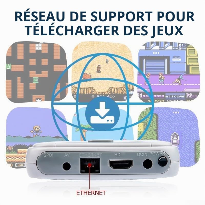 Déverrouillez le plaisir avec la console de jeux vidéo rétro Game Box X prenant en charge plus de 33 000 jeux disponibles aujourd'hui