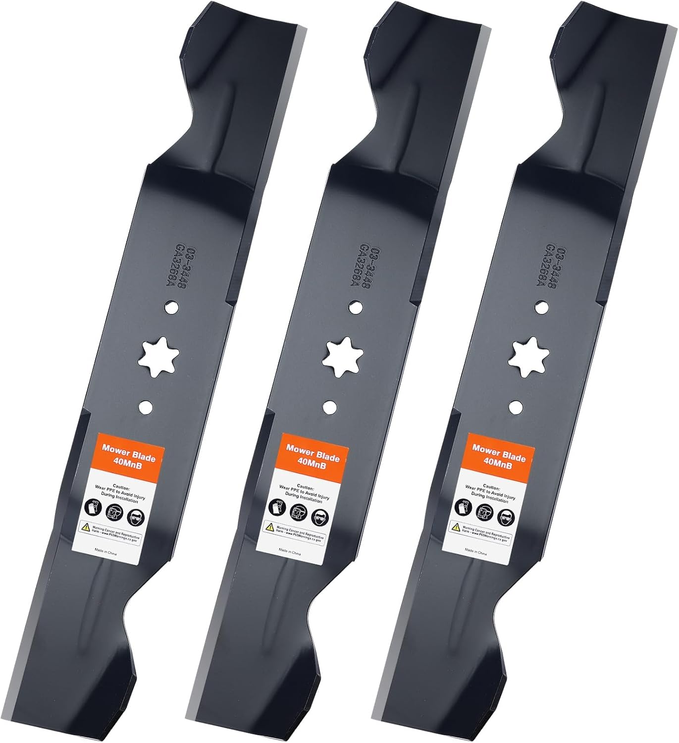 942-0677B Mulching Mower Blades for MTD Cub Cadet 942-0677A 742-0677B 742-0677A 742-0677 942-0677 RZT54 GT1554 GTX1054 RZT-S54 54 inch Deck Lawn Mower