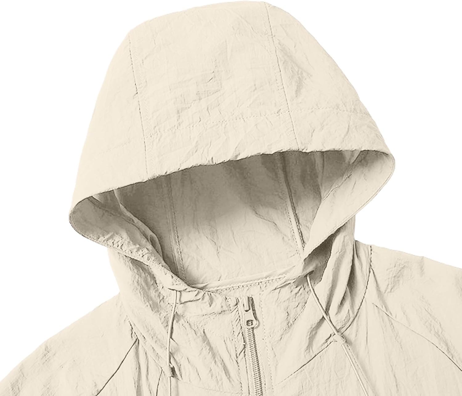 Men's UPF 50+ Sun Protection Jacket Hoodie Full Zip Long Sleeve Hiking Outdoor Shirts Lightweight Fishing Coat Pockets