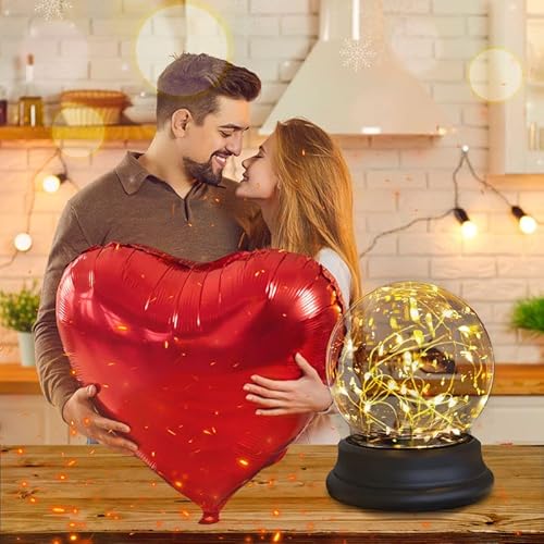 Deluxsa Globe Led Table Lamp Mothers Day Birthday Gifts For Women Mom Grandma Wife, Romantic Atmosphere Night Light For Living Room Mom Gifts Christmas Decor Birthday Gift #TOP4