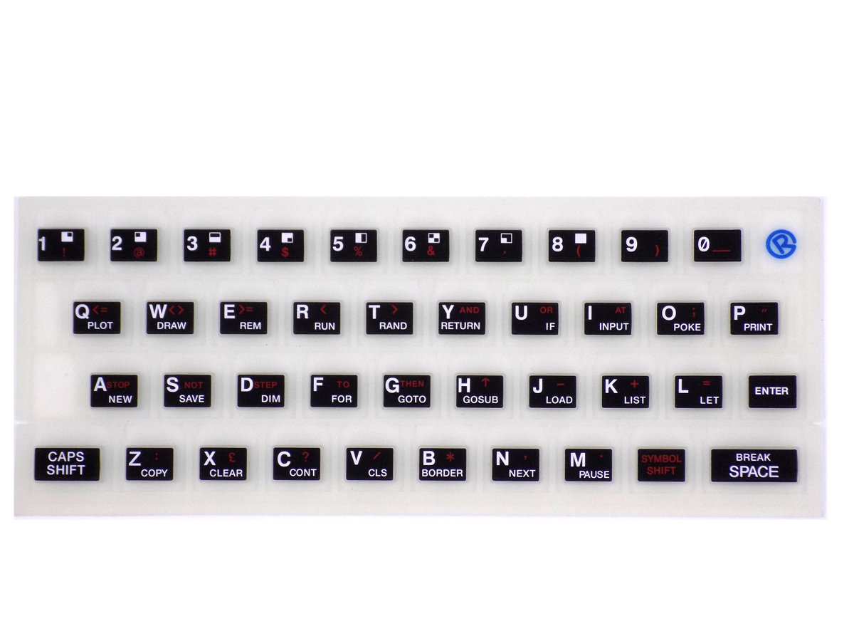 Alfombrilla De Goma Compatible Con Teclado ZX Spectrum 16k / 48k