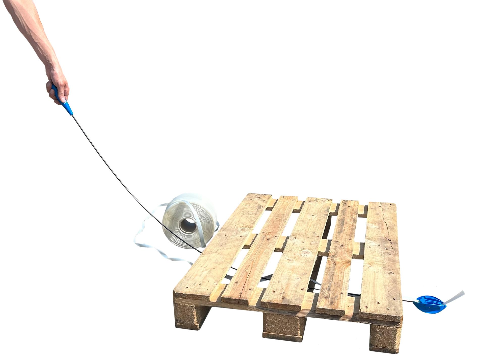 Blue Sword Aiguille à palettes – Outil ergonomique pour un cerclage rapide et facile des palettes