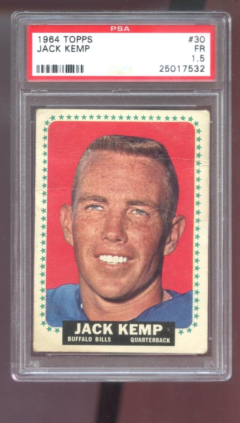 1964 Topps #30 Jack Kemp PSA 1.5 Graded Football Card Buffalo Bills