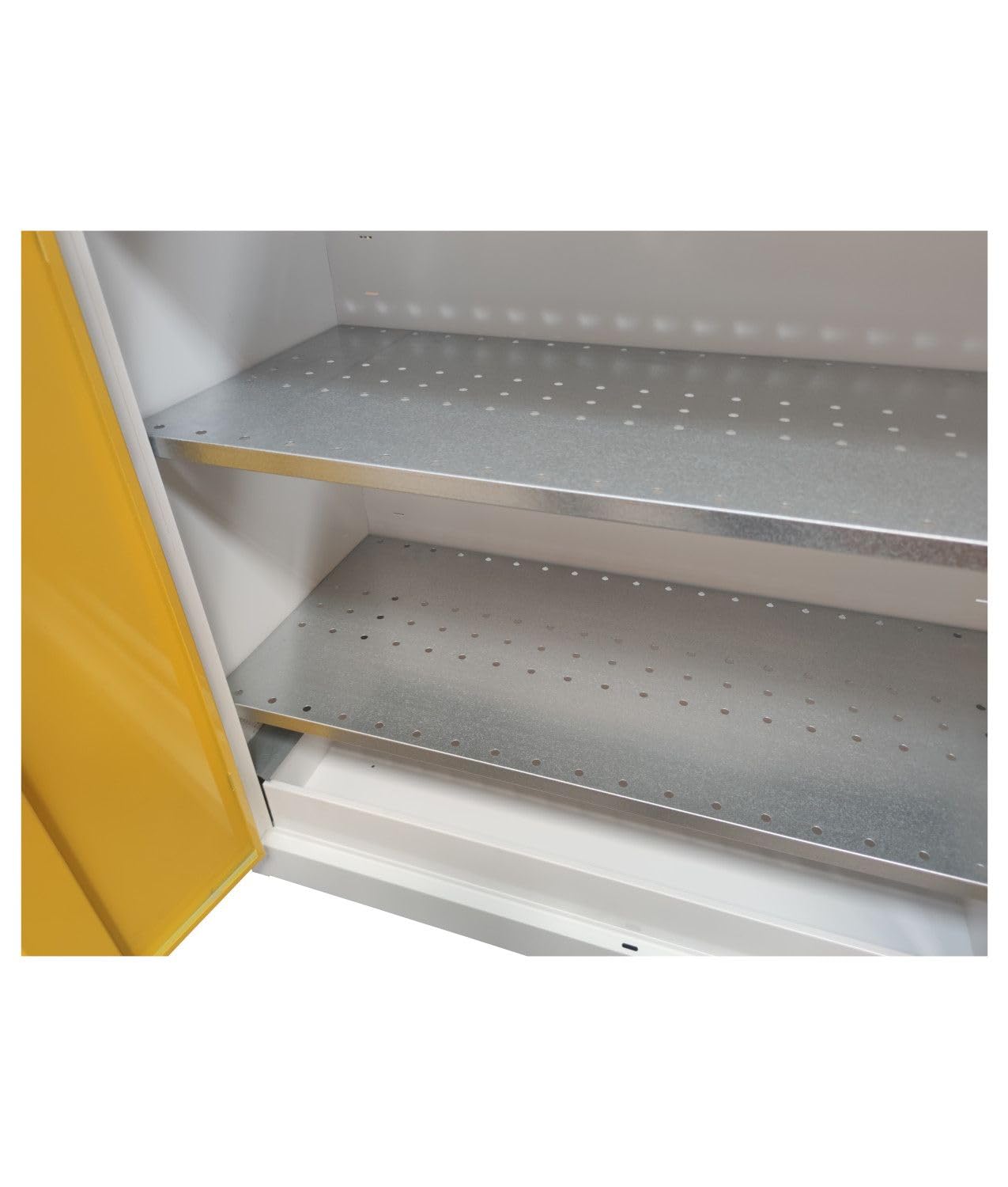 Armadio per liquidi infiammabili a due ante Safemax monoblocco con dimensioni 1000x460xh1000 mm