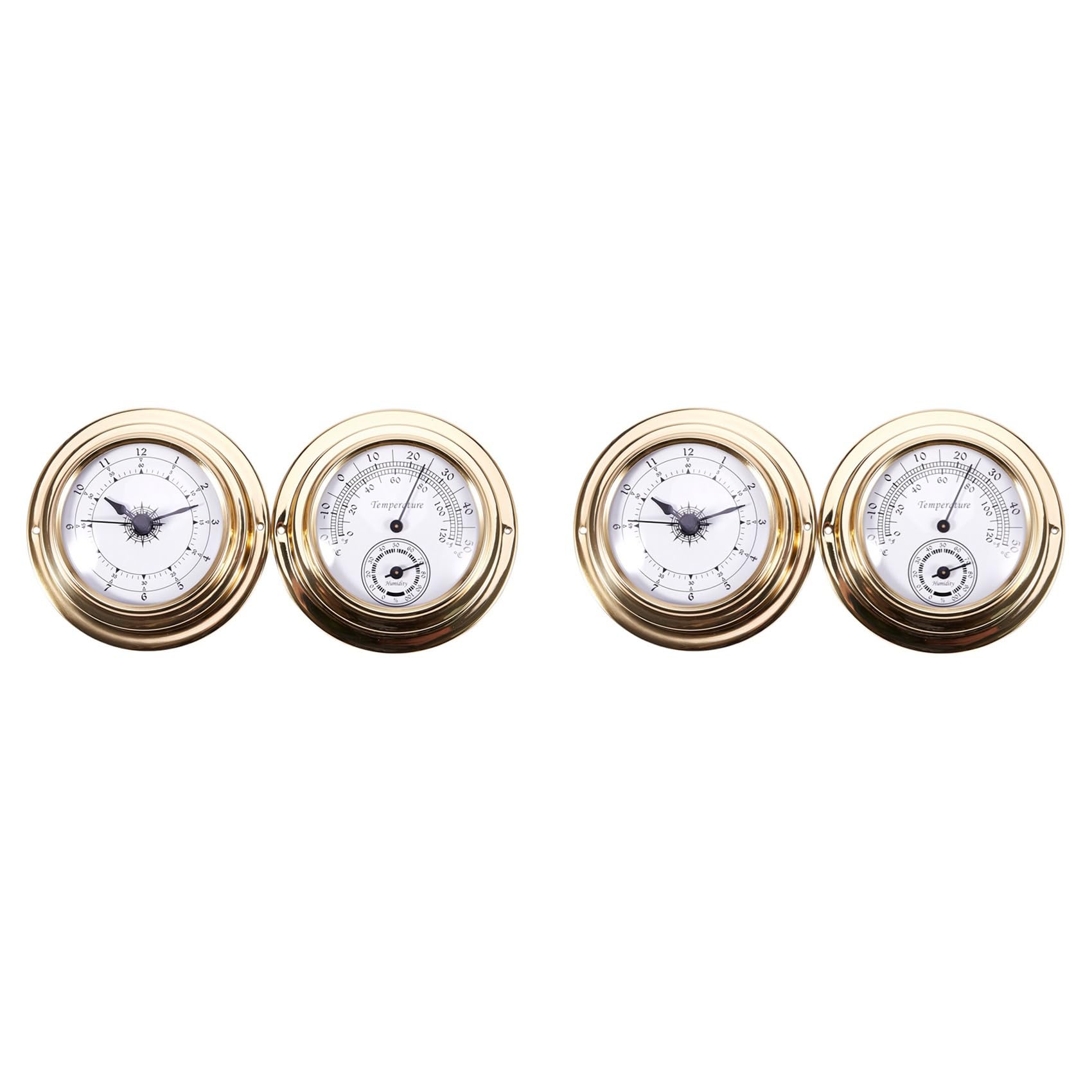 Jnchdghwa Thermometer Hygrometer Barometer Watches Clock 4 Whole Set Weather Station Meter