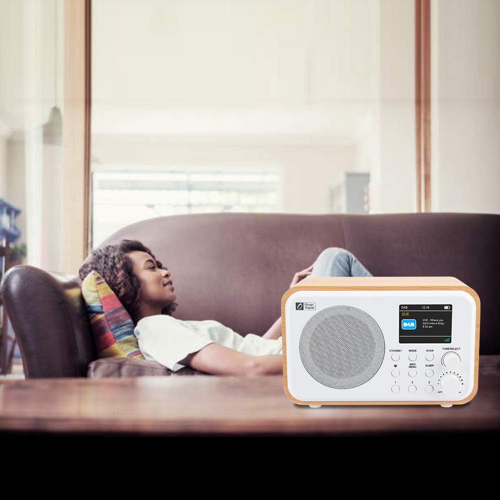 Ocean Digital DK336 Portable DAB+/DAB/FM Radio with Builtin