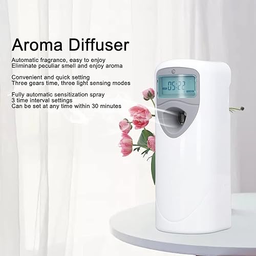 Miniatura 2 de Dispensador automático de ambientador en aerosol, dispensador de fragancia ABS de montaje en pared, mini dispensador de perfume en aerosol para el