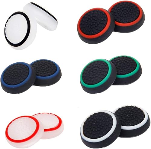 Lot de 6 paires de capuchons de rechange pour manette de jeu PS4, Xbox, Xbox 1