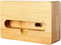 Suporte para Celular com Amplificador de Som, Suporte para Smartphone, Amplificador Físico, Floresta de Madeira, Dormitório com Cama, Style a, Tamanho real