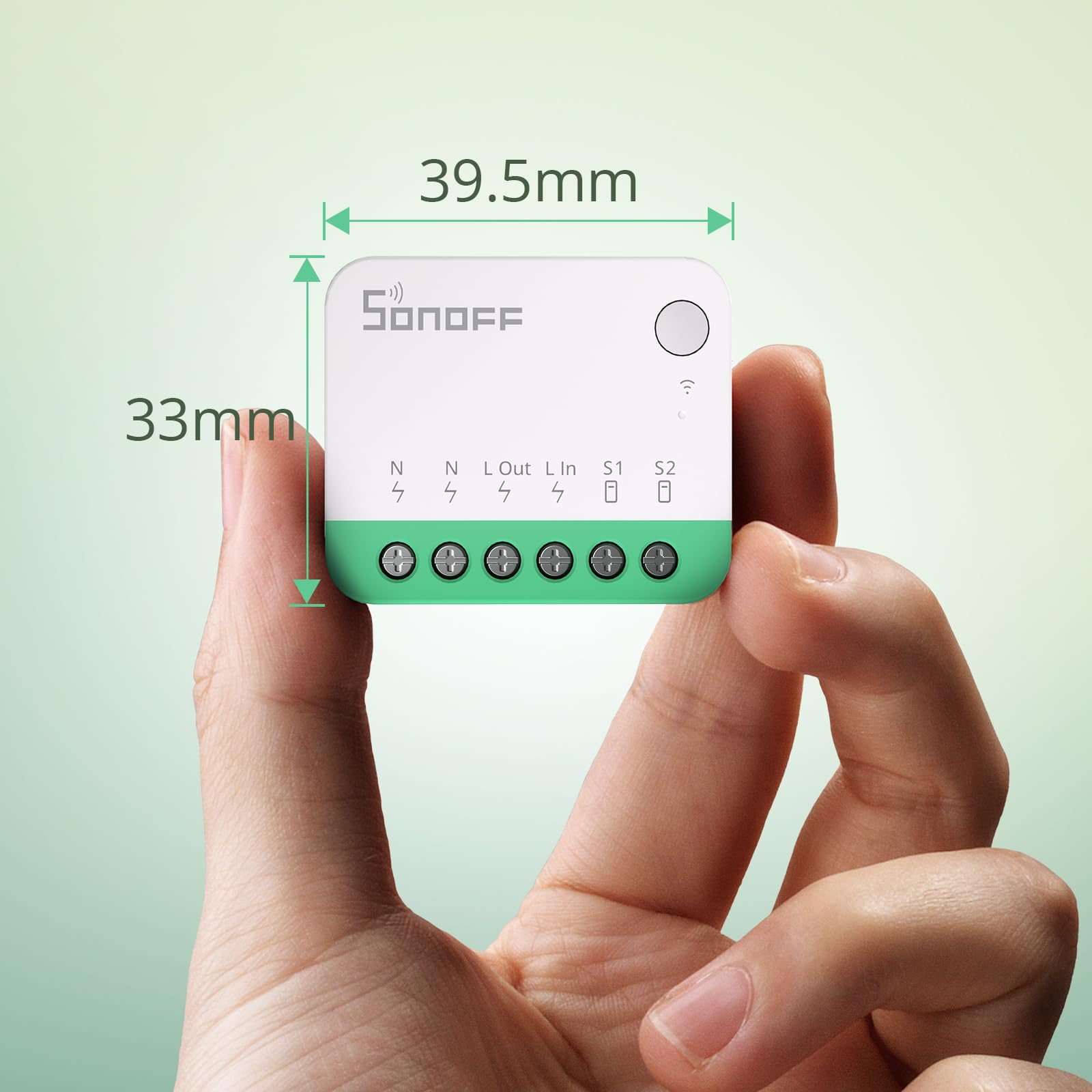 SONOFF MINIR4M Matter Wlan Smart Relais, przełącznik WiFi, 2-drożny mini moduł DIY, automatyka domowa, Smarthome, włącznik światła, podtynkowy, kompatybilny z Apple Home, Alexa i Google Home, IFTTT,