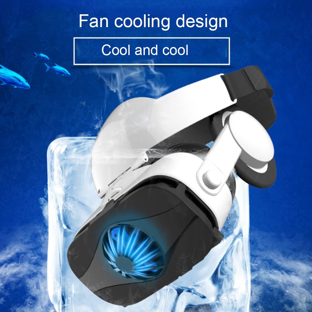 Gafas de Realidad Virtual, 3D VR Gafas con Controlador Bluetooth para Juegos Visión Panorámico VR Glasses para iPhone 13 Pro Max/13 Pro/13/12/11, para Samsung Galaxy S21, Huawei, Xiaomi