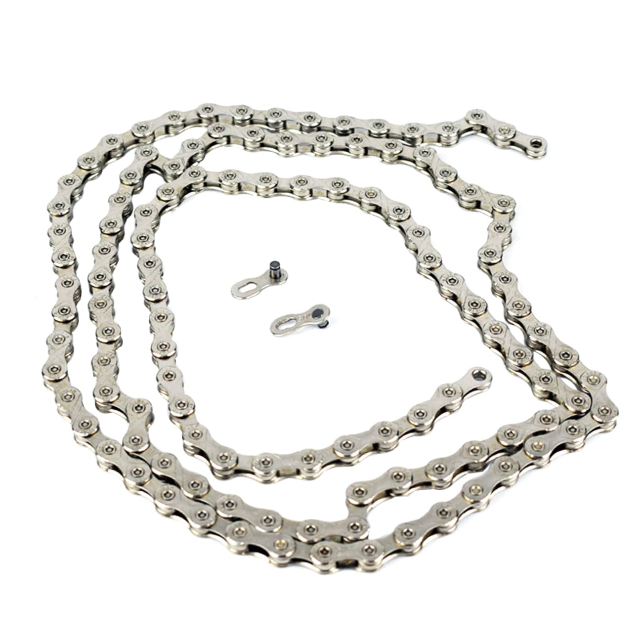 Parliky 10-Speed 116-section Replacement Chain for Mountain Bike Durable Silver Chain Fits Any Transmission System