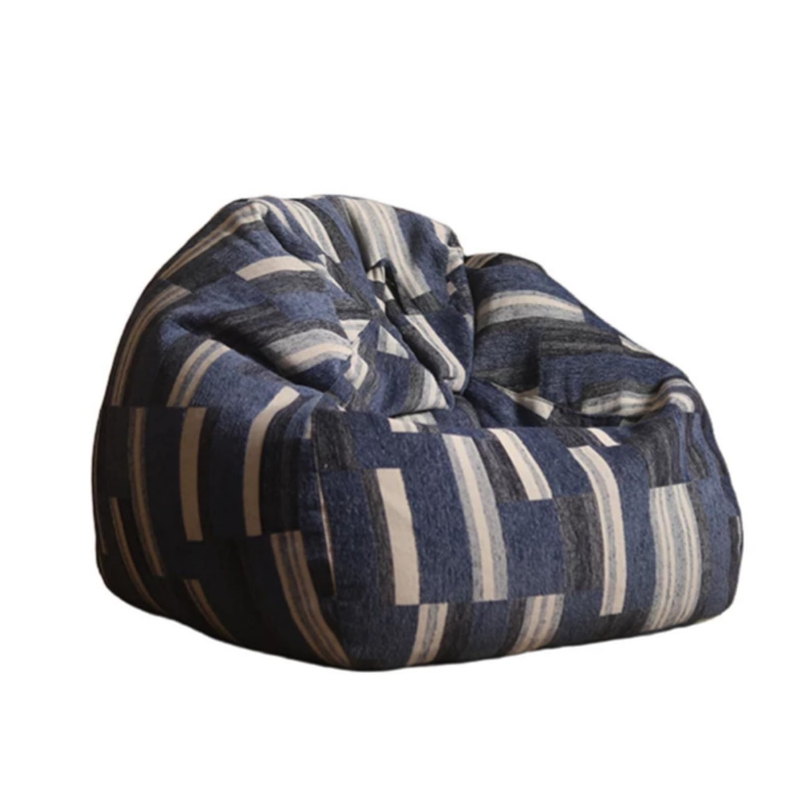 WQQYU6HKF sofa chair Lazy Bean Bag Sofa Recliner Single Tatami Lounge Chair for Balcony Floor Lounger living room chair(Blue,Large)