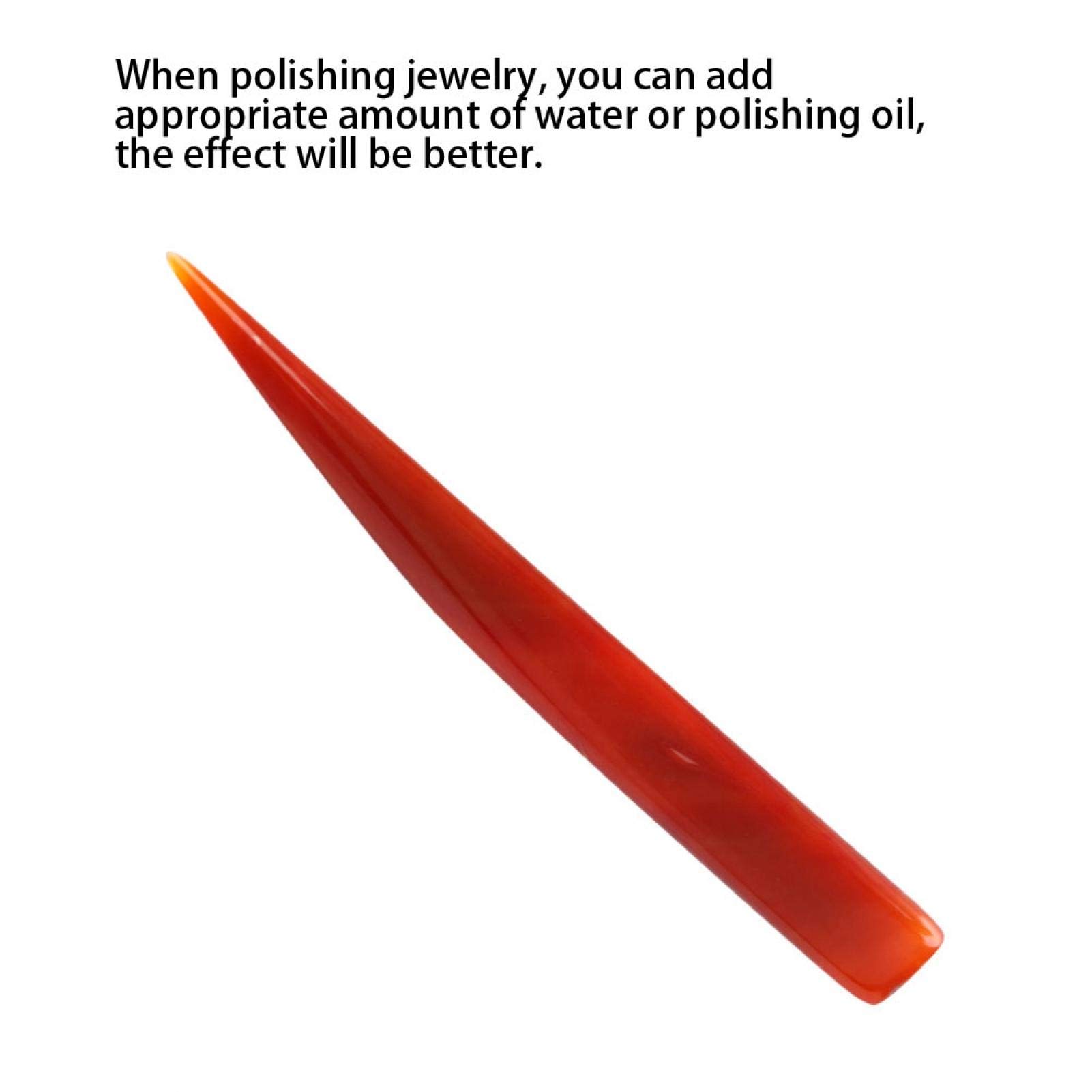 Agate Knife Burnisher Bijoux De Bijoux Outil De Polissage Or Outils De Polissage En Argent Doré En Matériau D'agate Naturel Pour Nettoyage Et Polissage De Bijoux Avec Quatre (9cm