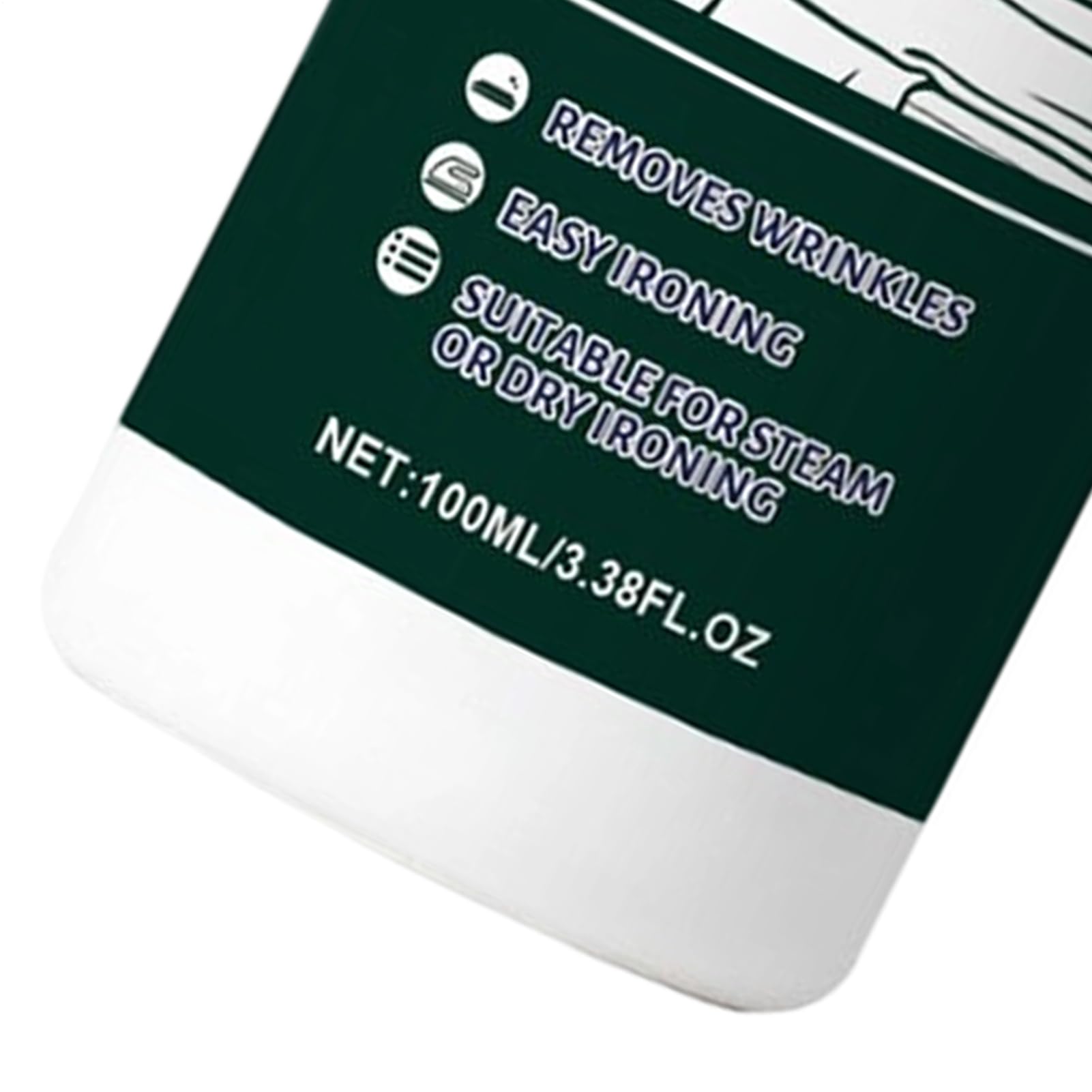 Fabric Ironing Spray - Pressing Starch Solution Mist, Professional Garment Finish Aid, Portable Clear Non Clog Tool | Crisp Clothing Care Assistance For Silk Wool Polyester Linen Cotton Business Trips