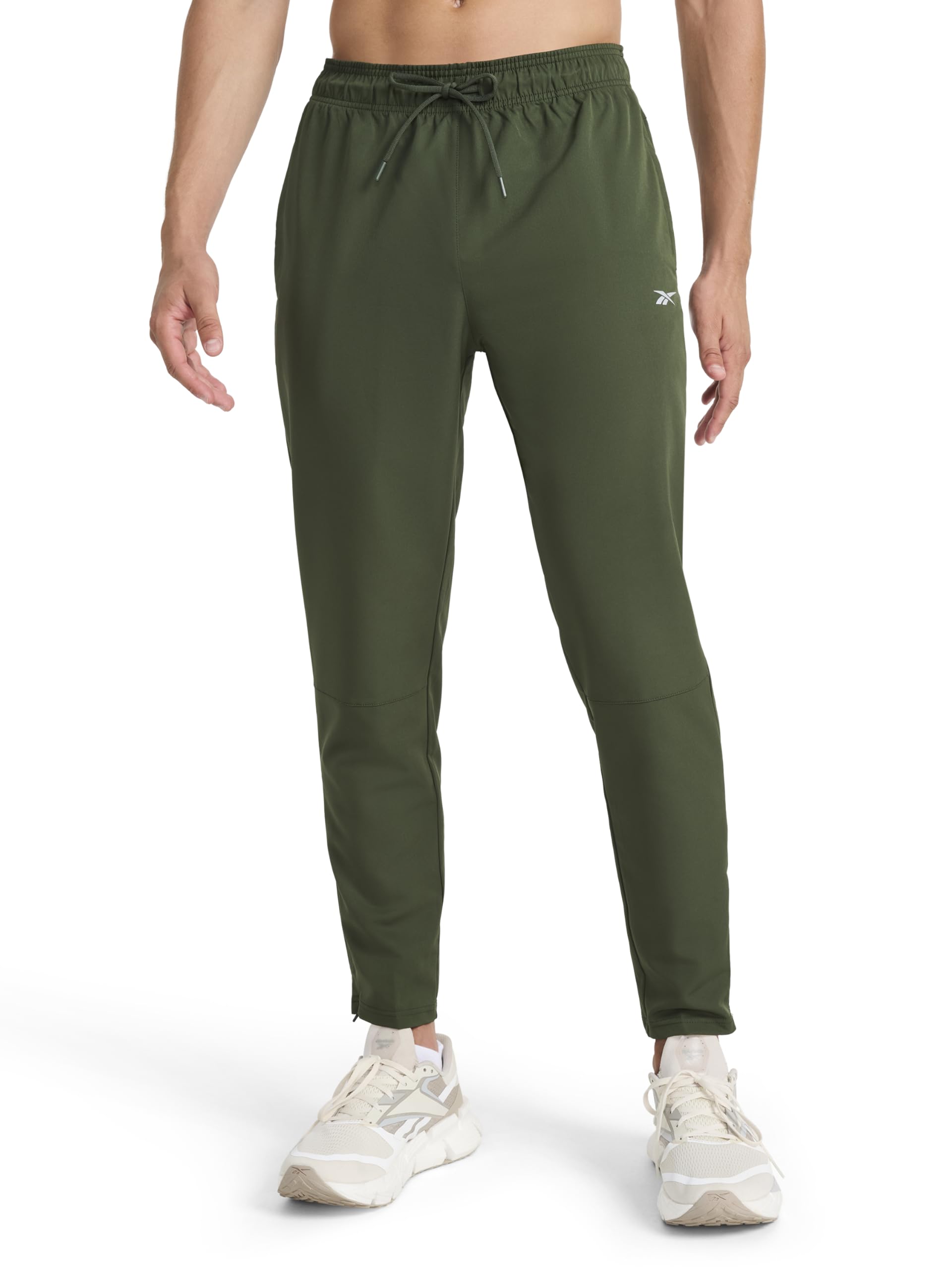 Reebok Apparel Men's Dominator Pant, Standard Fit, 30” Inseam, Lightweight Stretch Poly Fabric, Duffel Bag, X-Large