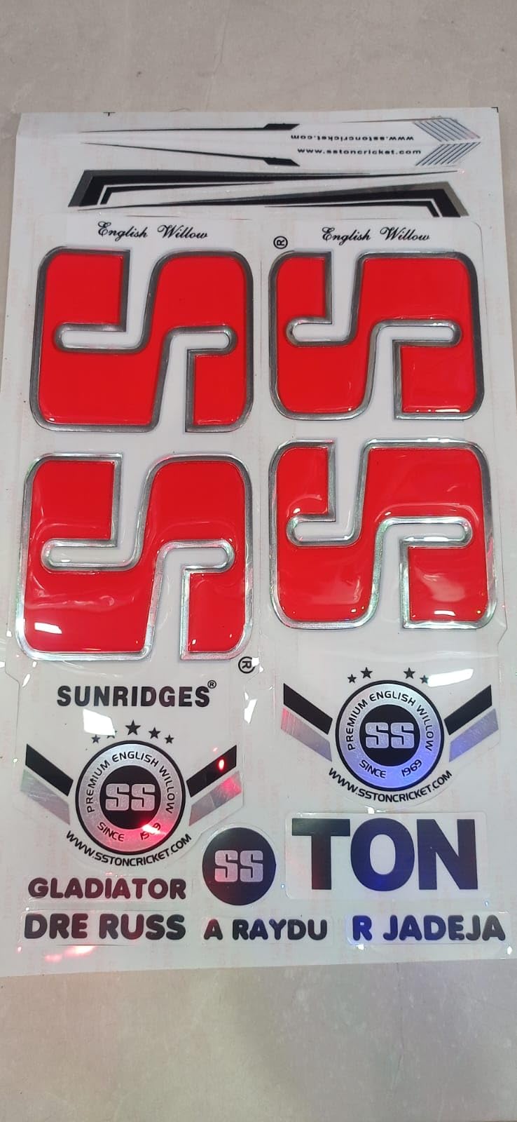 3D Embossed Laminated Glossy High Shine Cricket Bat Sticker (B0C7GY47KV) Amazon Price History, Amazon Price Tracker