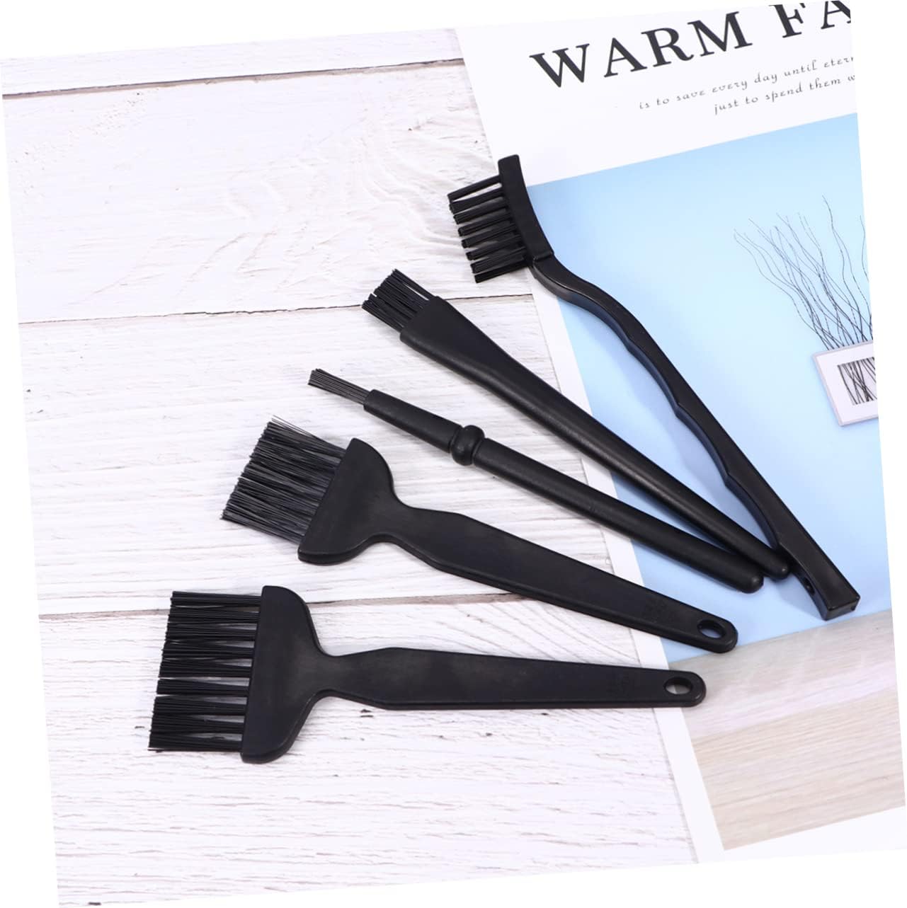 5pcs Static Brush for Detail Cleaning Computer Cleaning Brush for Phone Laptop Tablet PCB Repair