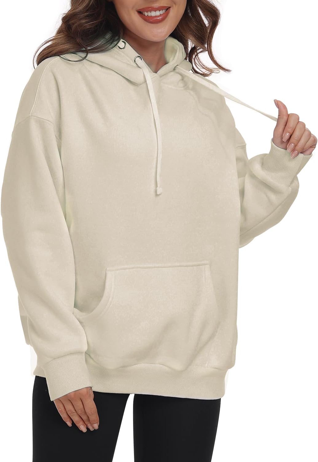 Womens Oversized Fleece Hoodies Long Sleeve Pullover Casual Outfits