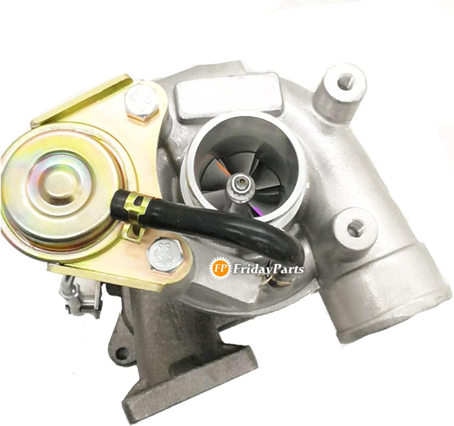 FridayParts Turbo TD04-12T Turbocharger 49177-03160 Compatible for Kubota Engine V3300-T 3.3L Skid Steer Loader S250 Replacement