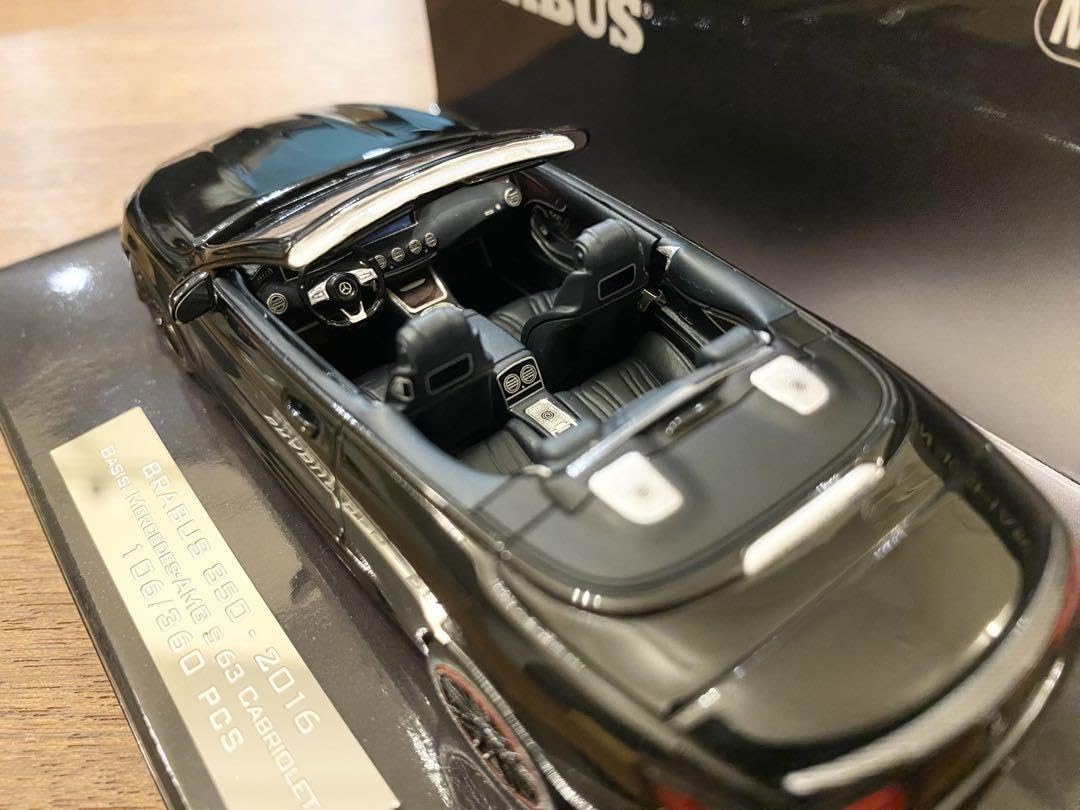 Amazon.co.jp: 143 ミニチャンプス ブラバス 850 カブリオレ ブラック 