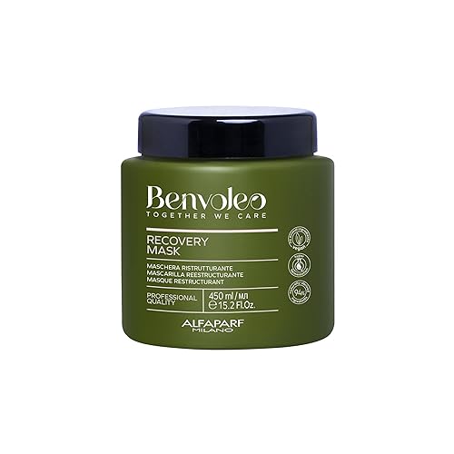 Alfaparf Milano Benvoleo Máscara de recuperación para cabello dañado, limpio, vegano y sostenible para el cuidado del cabello, repara, reconstruye,