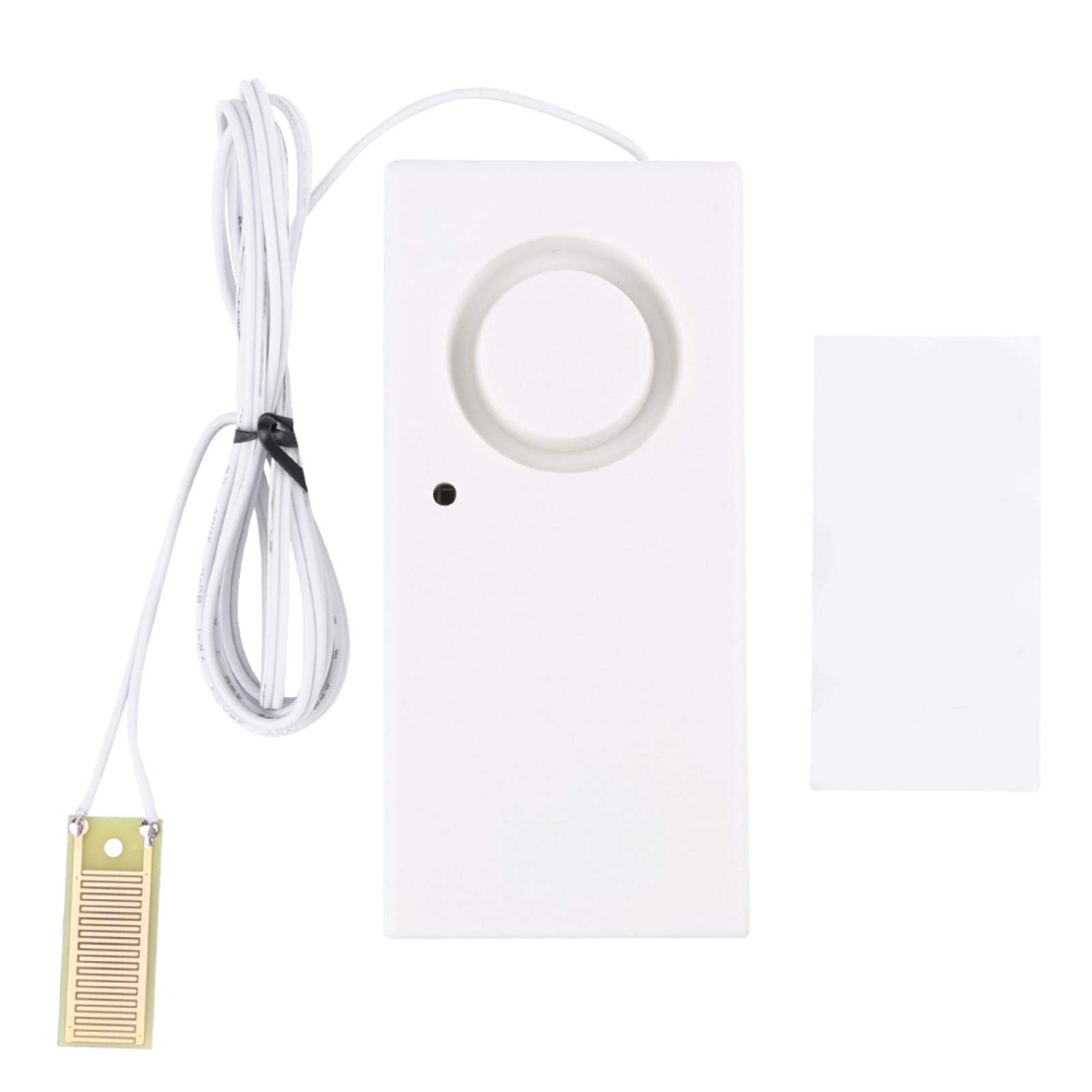 Oumefar White Water Leak Detector 120Db Alarm For Fish Tank, Water Tank, Kitchen